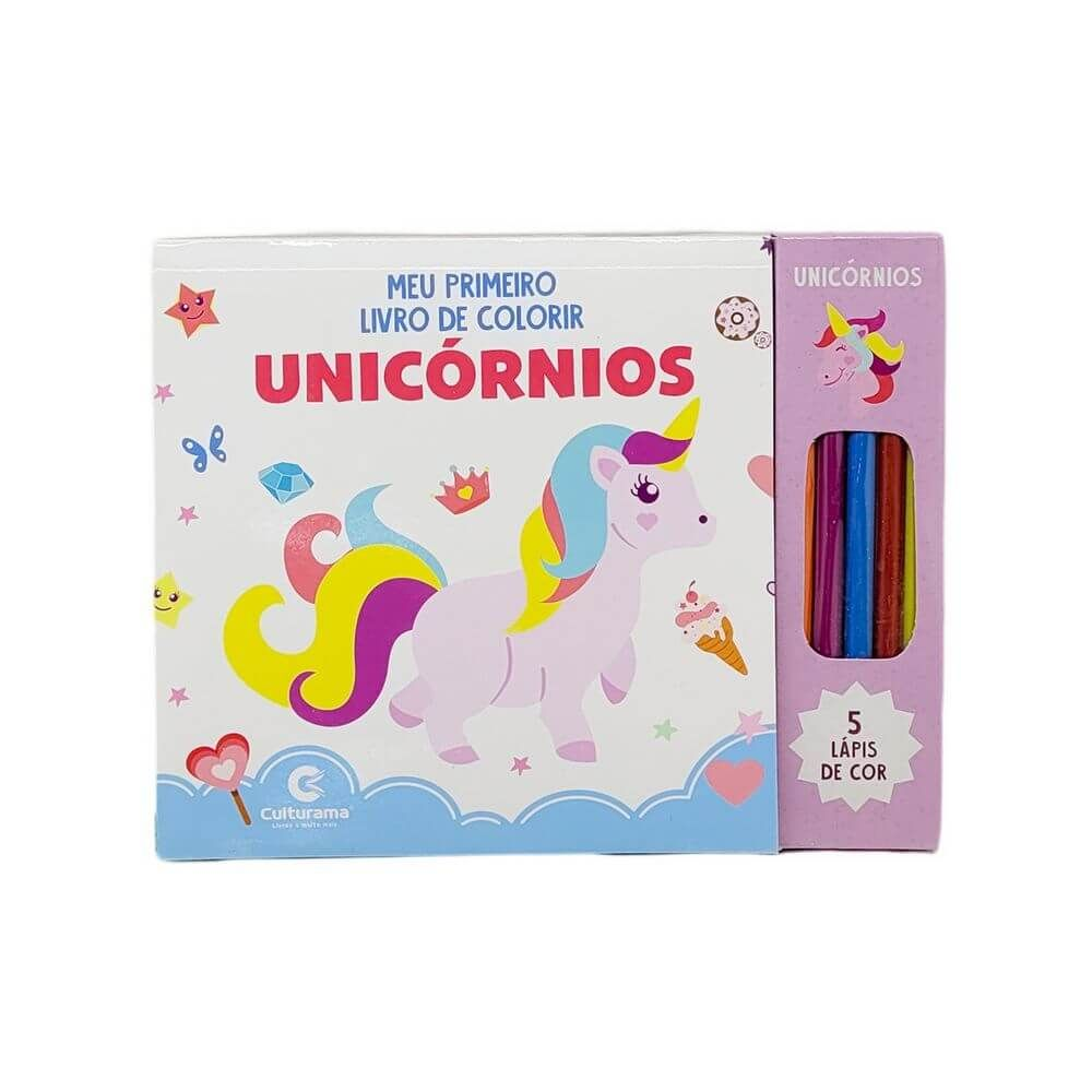 Unicórnios e Amigos - Livro para Colorir Com Lápis